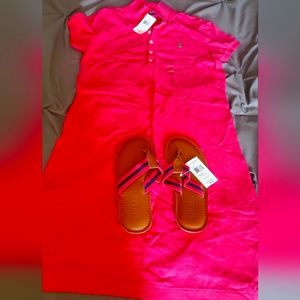 Ralph Lauren short sleeve dress & matching sandals